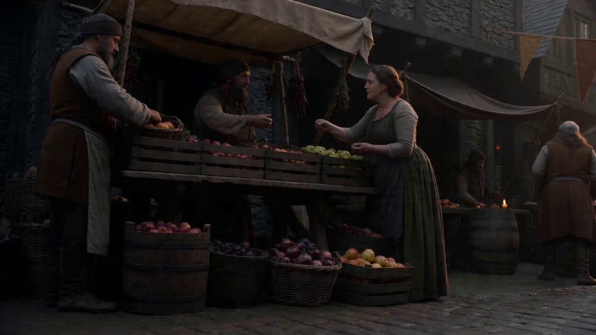 Cinematic Continuous Shot of Medieval Market preview