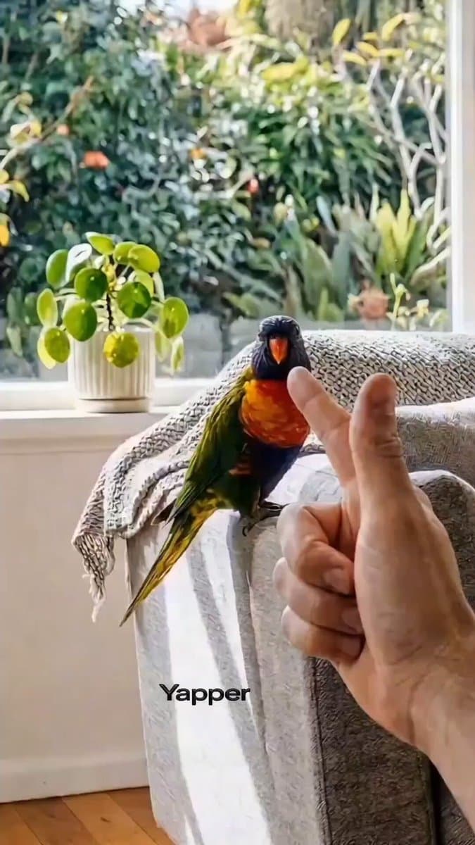 Rainbow Lorikeet Home Video Prompt for Seedance 2.0 preview