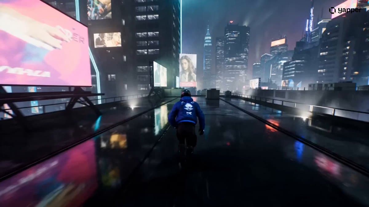 Cyberpunk Rooftop Chase Cinematic Prompt preview