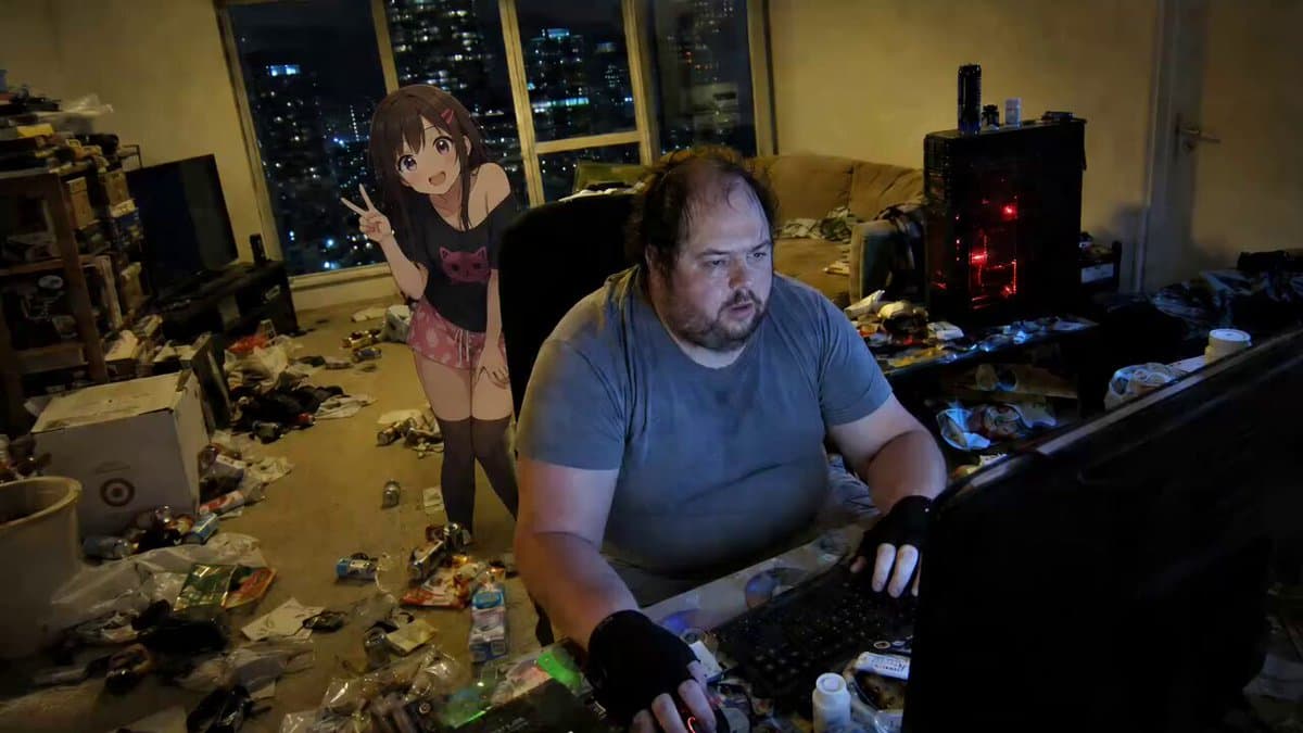 Anime Girl Cheering Gamer preview