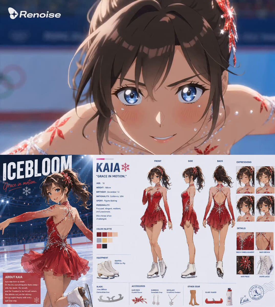 Anime Figure Skater Video Prompt preview