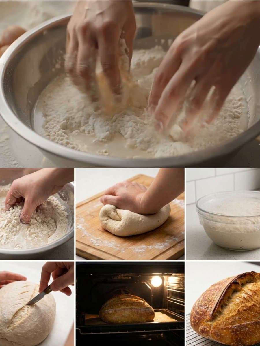 Cinematic Sourdough Baking Timelapse preview