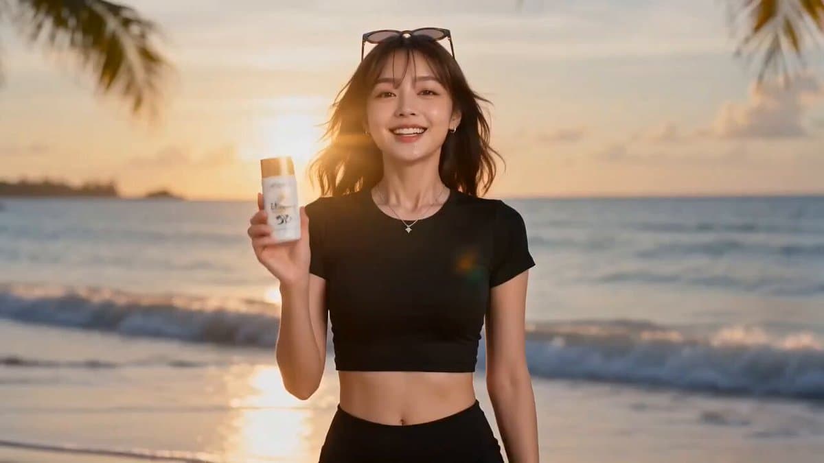 Luxury Skincare Beach Commercial preview