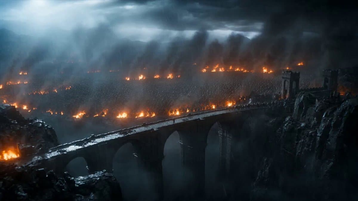 Epic Knight Battle on Ruined Bridge preview