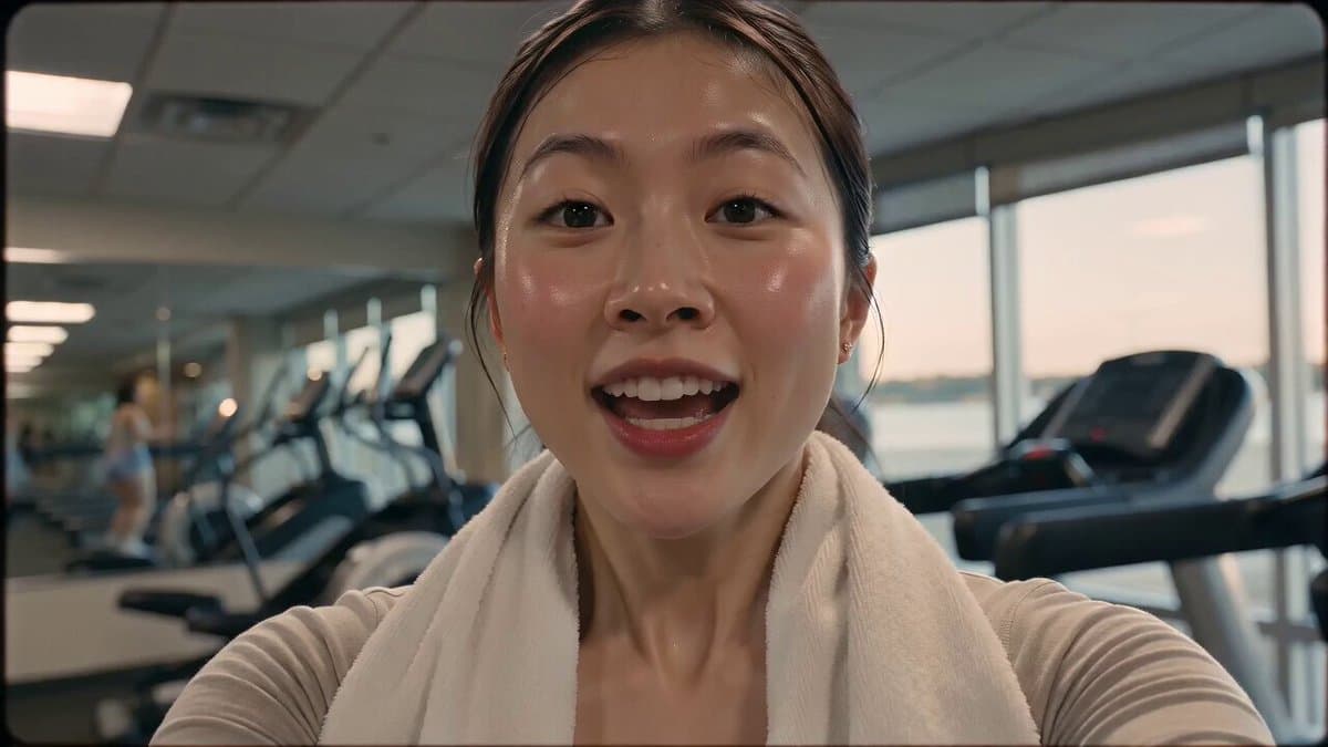 Vintage 16mm Gym Cardio Vlog preview