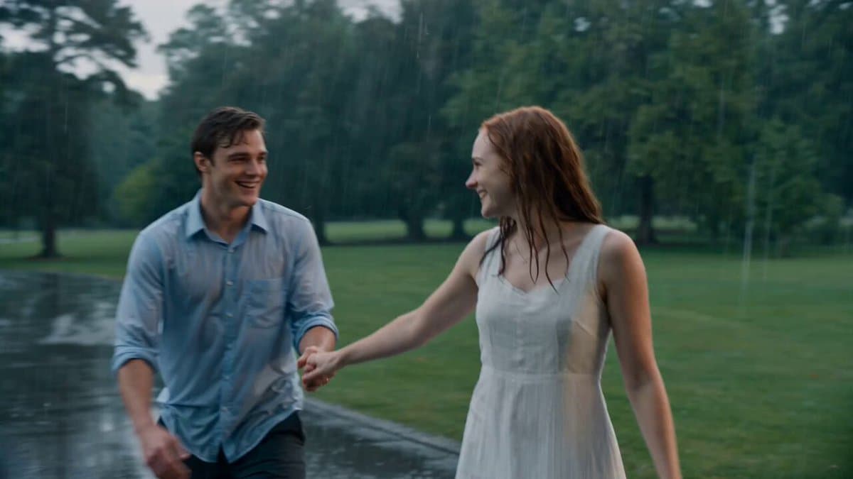 Cinematic Rainy Park Romantic Walk preview