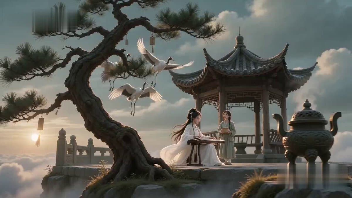 Poetic Martial Arts Comedy: Zither and Cranes preview