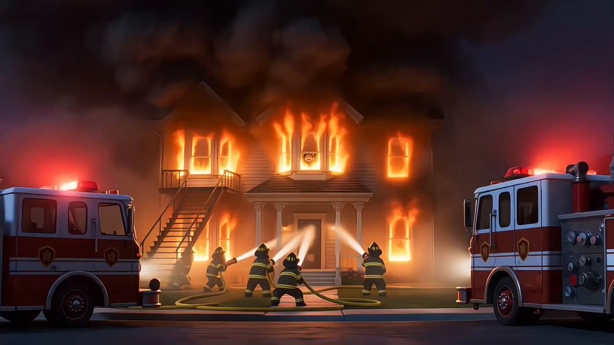Cinematic Night Rescue Scene preview