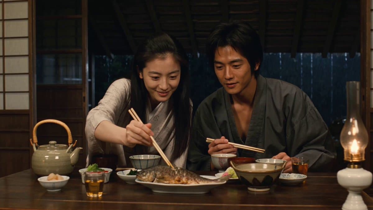 Traditional Japanese Farmhouse Dinner Scene preview
