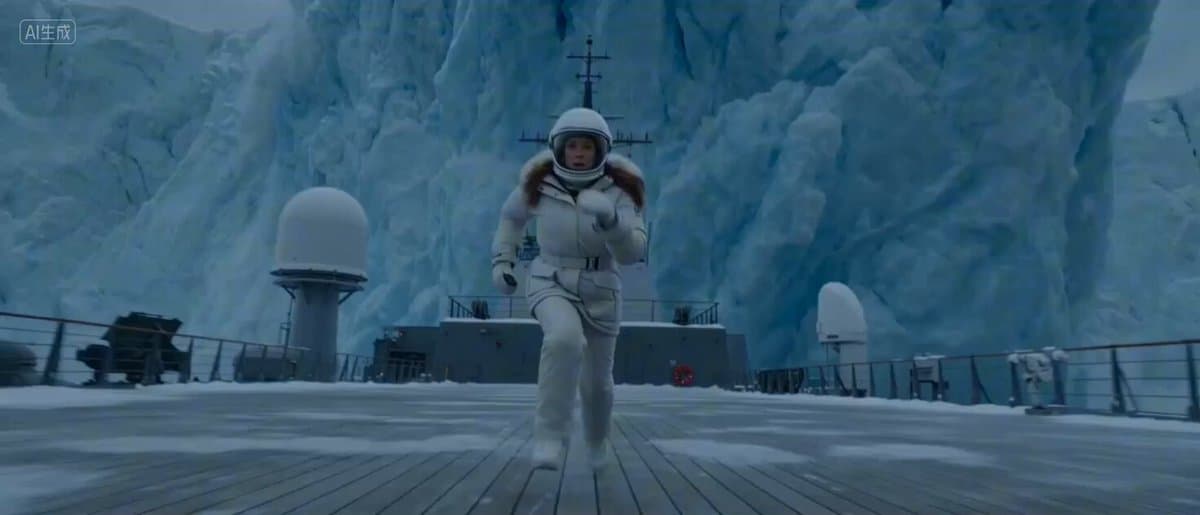 Arctic Glacier Collapse and Snowmobile Escape preview