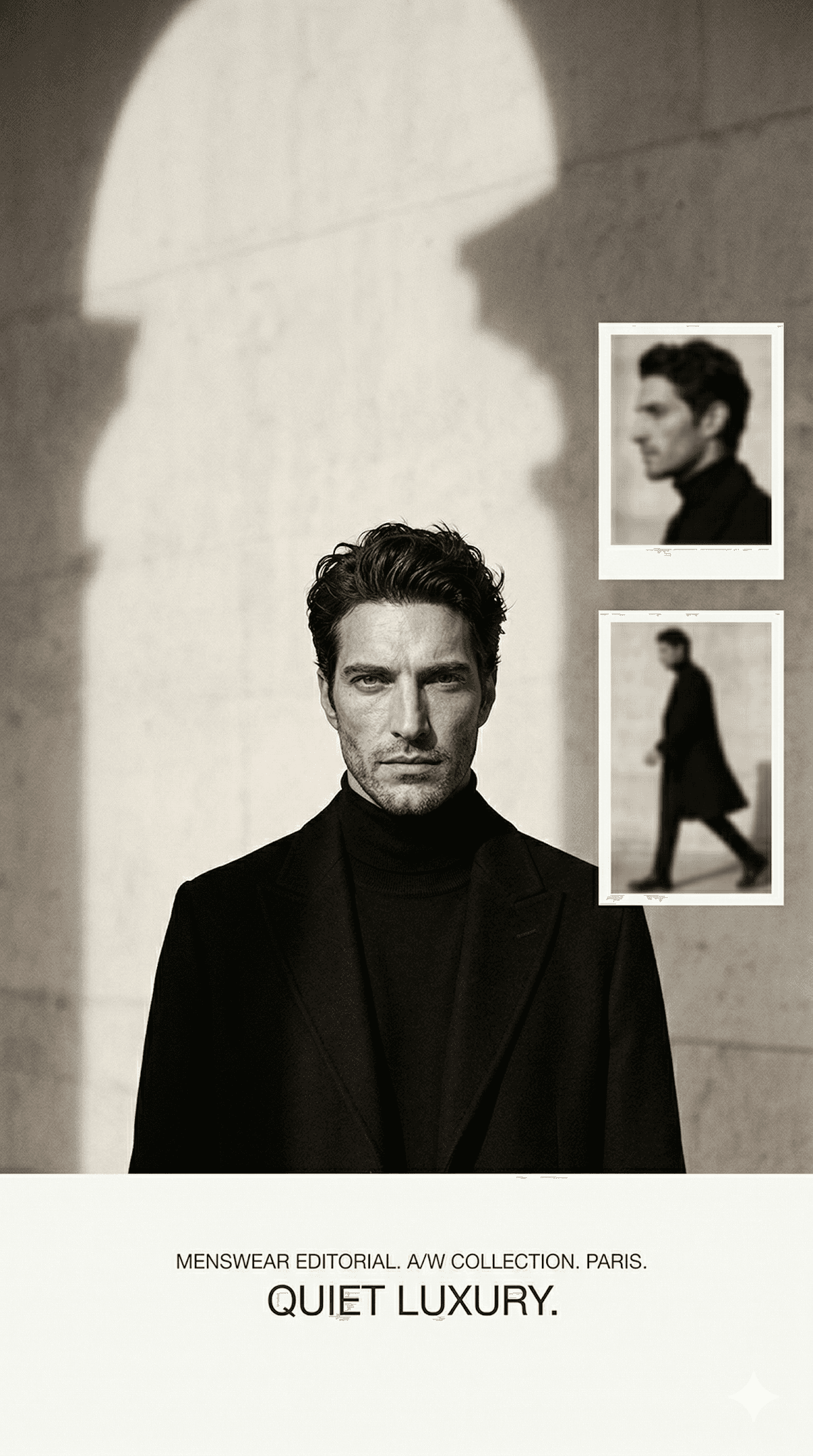 Editorial Minimalist Luxury Menswear Editorial Poster, Central... preview