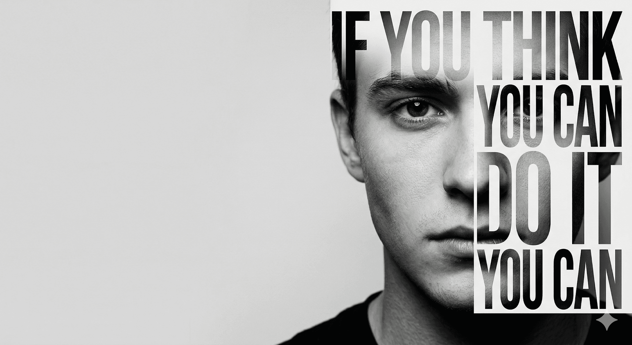 Black-and-white Young Man preview